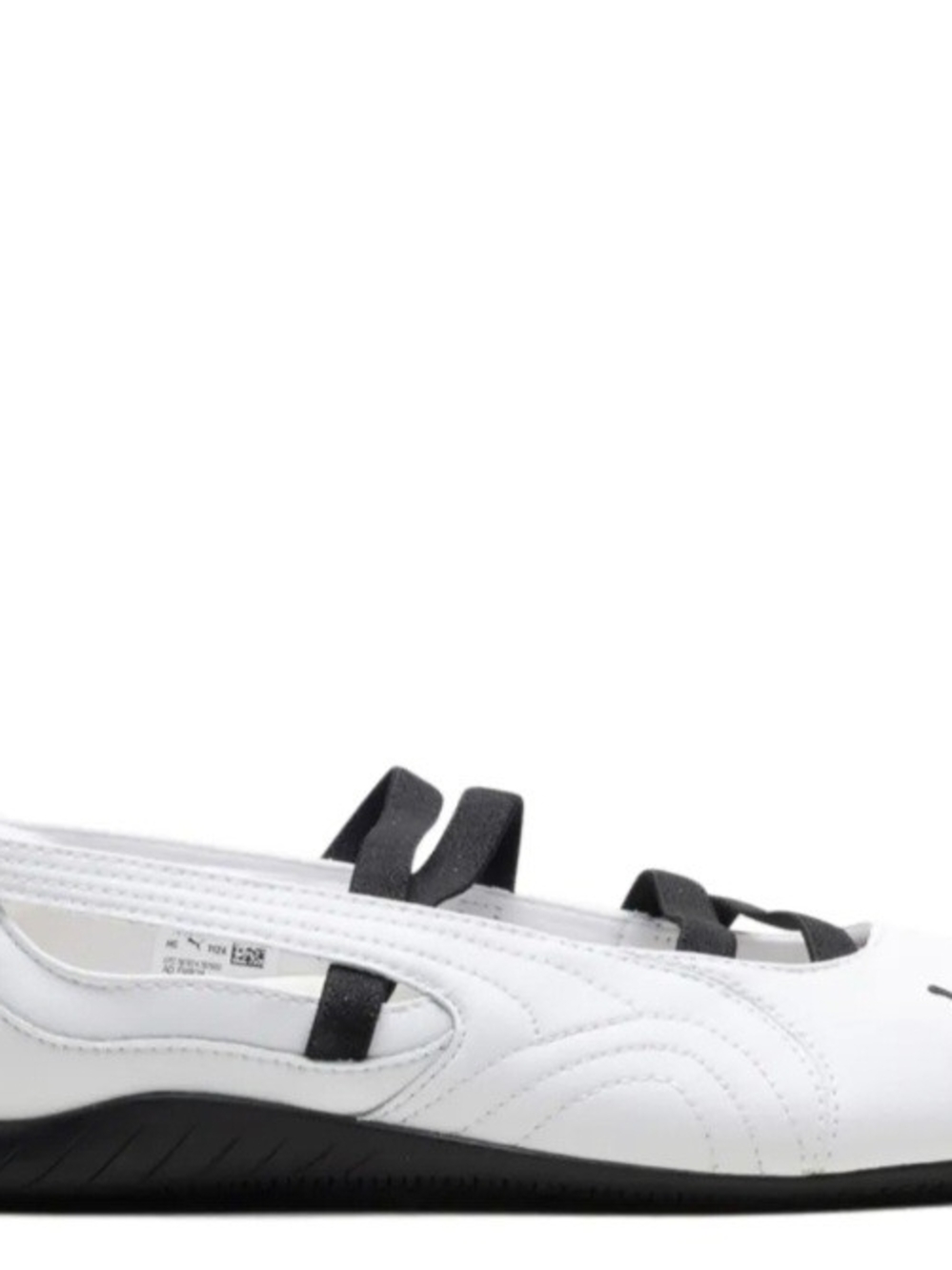 NIB Puma Women’s White and Black Speedcat Leather Ballet Flats, Sz 8 - Picture 3 of 11